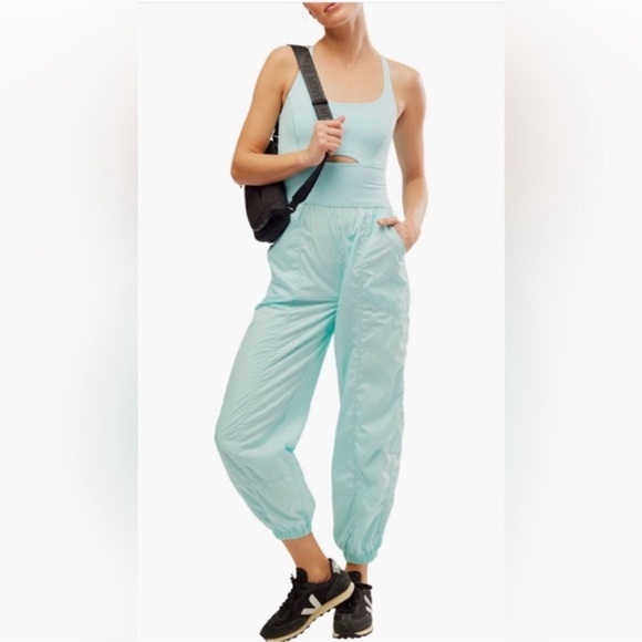 FP Movement by Free People Pants - {NWOT Free People FP Movement Righteous Onesie Full Length Jumpsuit Blue M}